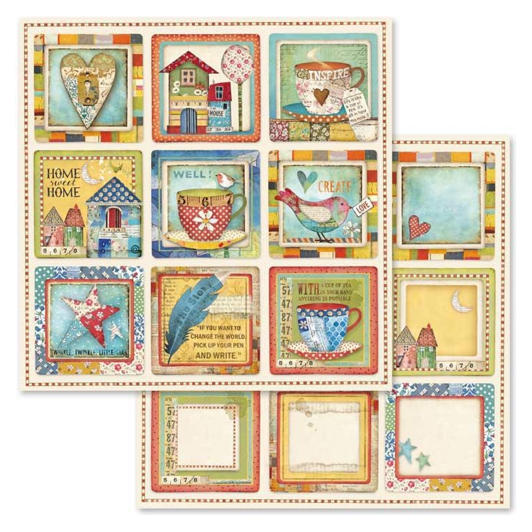 SBB572 STAMPERIA PATCHWORK DESIGNER ΧΑΡΤΌΝΙ 30.5/30.5CM - SBB572 - Εικόνα 1