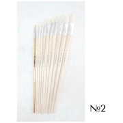 STANDART BRUSH BRUSH FLAT ΜΕ ΜΑΚΡΙΑ ΛΑΒΗ No2