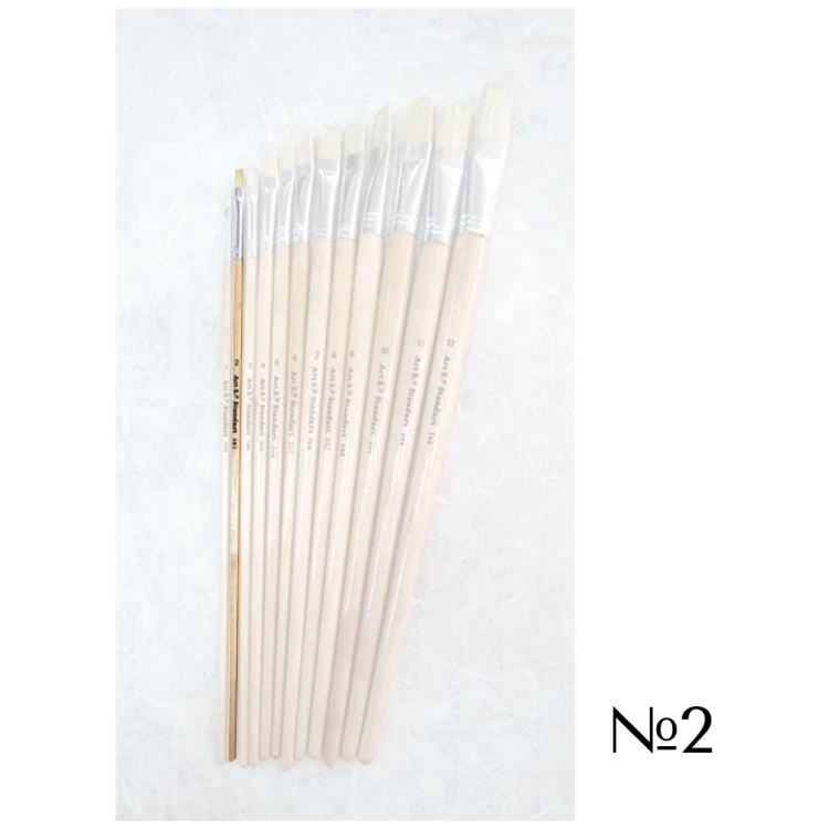 STANDART BRUSH BRUSH FLAT ΜΕ ΜΑΚΡΙΑ ΛΑΒΗ No2 - Εικόνα 1