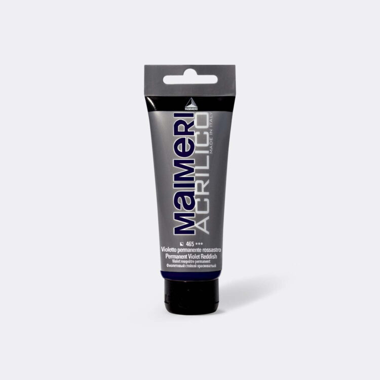 MAIMERI ΑΚΡΥΛΙΚΌ ΧΡΏΜΑ ACRILICO 75 ML. -ΠΕΡΜΑΝΆΝΤ. ΚΌΚΚΙΝΟ-ΒΙΟΛΕΤΊ - Εικόνα 1
