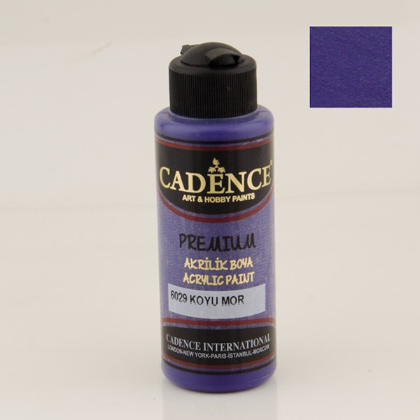 602900 CADENCE ΑΚΡΥΛΙΚΌ ΧΡΏΜΑ PREMIUM 120 ML. - ΣΚΟΎΡΟ ΜΩΒ 6029 - Εικόνα 1