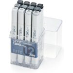 ΣΕΤ COPIC MARKER - ΟΥΔΈΤΕΡΑ ΓΚΡΙ ΧΡΏΜΑΤΑ 12 ΧΡΏΜΑΤΑ
