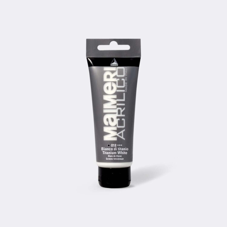 018 MAIMERI ΑΚΡΥΛΙΚΌ ΧΡΏΜΑ ACRILICO 75 ML. - ΛΕΥΚΌ ΤΙΤΆΝΙΟ - Εικόνα 1