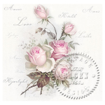 SAGEN VINTAGE ΧΑΡΤΟΠΕΤΣΈΤΕΣ DECOUPAGE 33/33 CM - 80015