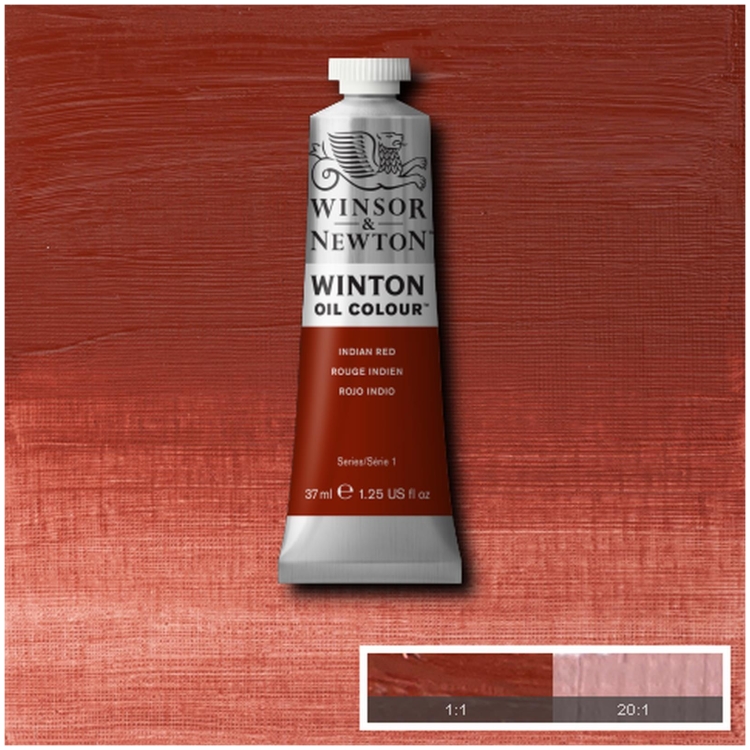 414317-91977 W&N WINTON ΛΑΔΟΜΠΟΓΙΆ 37 ML. - ΙΝΔΙΚΌ ΚΌΚΚΙΝΟ - Εικόνα 1