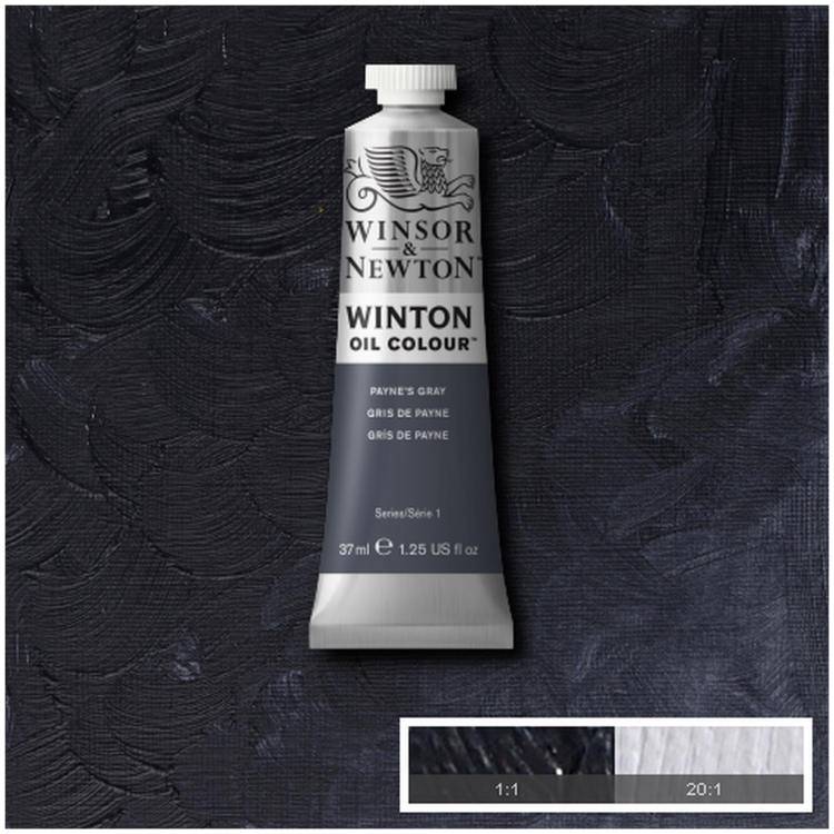 W&N WINTON ΛΑΔΟΜΠΟΓΙΆ 37 ML. - ΓΚΡΈΙ ΠΈΙΝ Σ - Εικόνα 1
