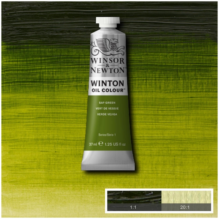 414599-91997 W&N WINTON ΛΑΔΟΜΠΟΓΙΆ 37 ML. - SAP GRUNE - Εικόνα 1