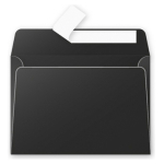 CLAIREFONTAINE ENVELOPE 114/162 MM.- ΜΑΎΡΟ