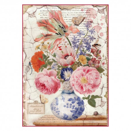 710082-156523 STAMPERIA VINTAGE ΒΆΖΟ DECOUPAGE ΡΙΖΌΧΑΡΤΟ A4- DFSA4277 - Εικόνα 1