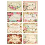 ΕΤΙΚΈΤΕΣ STAMPERIA ΜΕ WORLDS DECOUPAGE PAPER A4 - DFSA4073
