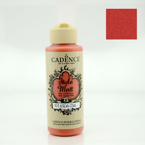 901500 CADENCE ΑΚΡΥΛΙΚΌ ΧΡΏΜΑ ΜΑΤ 120 ML. - ΚΟΡΆΛΛΙ 9015 - Εικόνα 1
