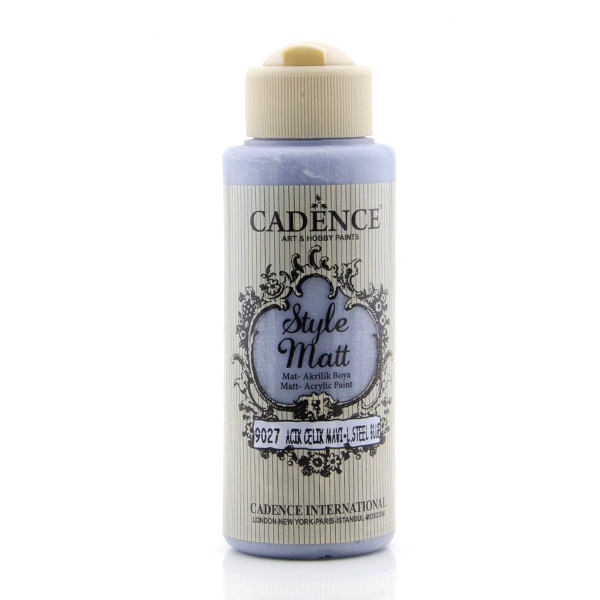 902705 CADENCE ΑΚΡΥΛΙΚΟ ΧΡΩΜΑ ΜΑΤ 120 ML.-LIGHT STEEL BLUE 9027 - Εικόνα 1