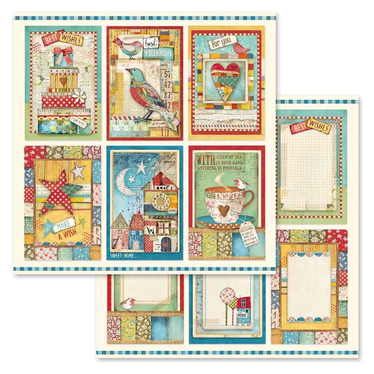 ΜΠΛΟΚ ΧΑΡΤΙΟΥ STAMPERIA PATCHWORK 30.5/30.5CM - SBBL49 - Εικόνα 6