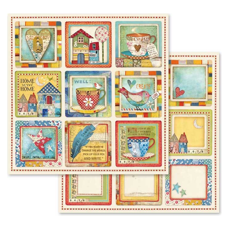ΜΠΛΟΚ ΧΑΡΤΙΟΥ STAMPERIA PATCHWORK 30.5/30.5CM - SBBL49 - Εικόνα 8