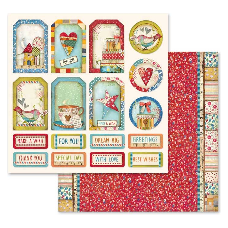 ΜΠΛΟΚ ΧΑΡΤΙΟΥ STAMPERIA PATCHWORK 30.5/30.5CM - SBBL49 - Εικόνα 10