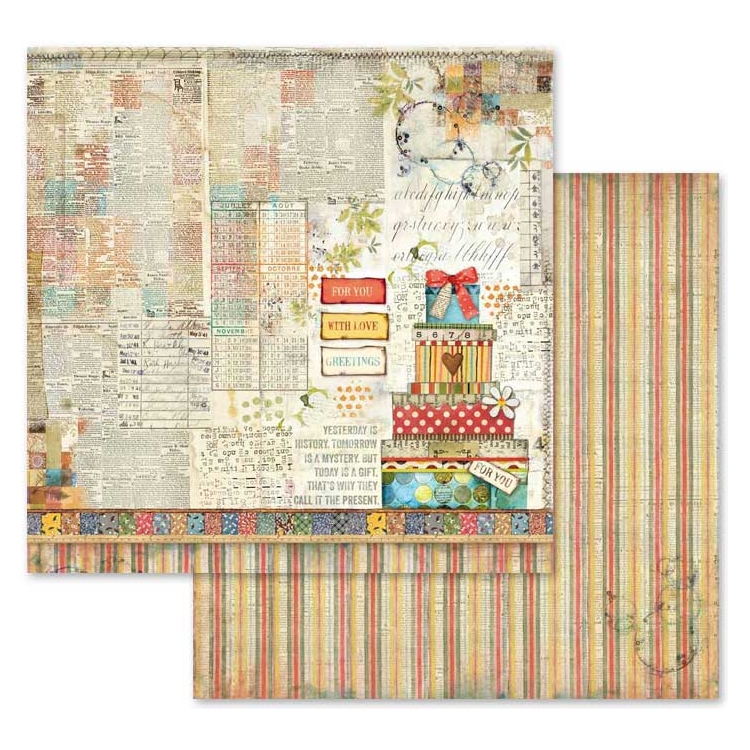 ΜΠΛΟΚ ΧΑΡΤΙΟΥ STAMPERIA PATCHWORK 30.5/30.5CM - SBBL49 - Εικόνα 11