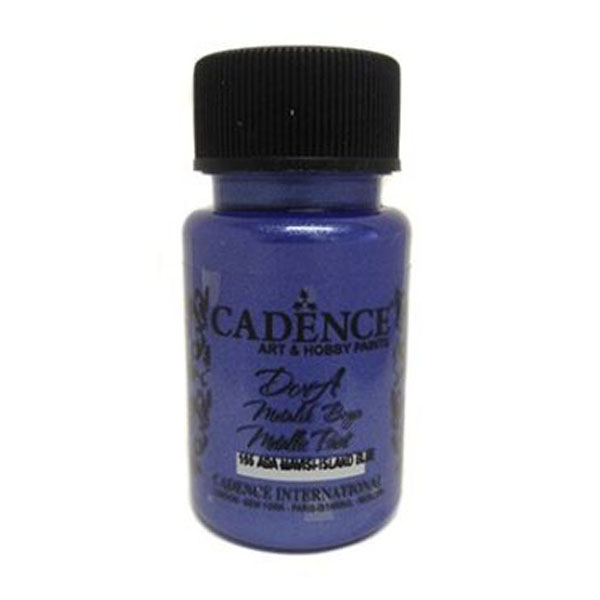 058195 CADENCE ΑΚΡΥΛΙΚΌ ΧΡΏΜΑ METALLIC DORA 50 ML. - ΝΗΣΊ ΜΠΛΕ 195 - Εικόνα 1