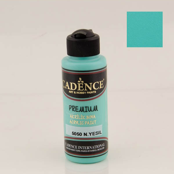 505002 CADENCE ΑΚΡΥΛΙΚΌ ΧΡΏΜΑ PREMIUM 120 ML. - ΜΈΝΤΑ ΠΡΆΣΙΝΟ 5050 - Εικόνα 1