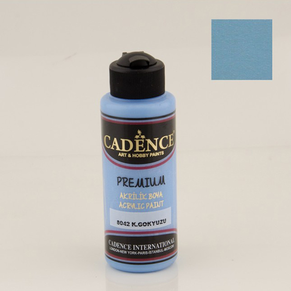 CADENCE ΑΚΡΥΛΙΚΌ ΧΡΏΜΑ PREMIUM 120 ML. - ΣΚΟΎΡΟ ΜΠΛΕ ΤΟΥ ΟΥΡΑΝΟΎ 8042