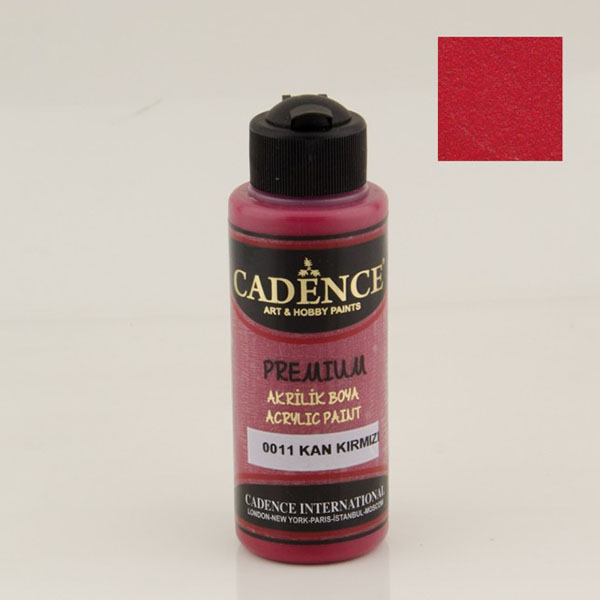 001100 CADENCE ΑΚΡΥΛΙΚΌ ΧΡΏΜΑ PREMIUM 120 ML. - ΚΌΚΚΙΝΟ ΑΊΜΑΤΟΣ 0011 - Εικόνα 1