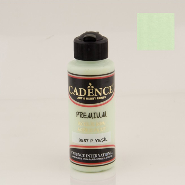 057701 CADENCE ΑΚΡΥΛΙΚΌ ΧΡΏΜΑ PREMIUM 120 ML. - ΠΑΣΤΈΛ ΠΡΆΣΙΝΟ 0557 - Εικόνα 1