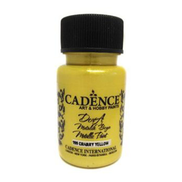 058199 CADENCE ΑΚΡΥΛΙΚΌ ΧΡΏΜΑ METALLIC DORA 50 ML. - ΚΑΝΑΡΊΝΙ ΚΊΤΡΙΝΟ 199 - Εικόνα 1