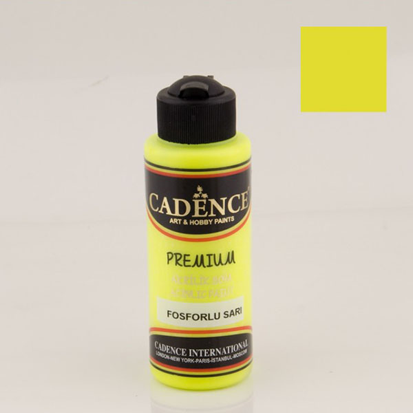 126313 CADENCE ΑΚΡΥΛΙΚΌ ΧΡΏΜΑ PREMIUM 120 ML. - ΦΩΣΦΟΡΊΖΟΝ ΚΊΤΡΙΝΟ - Εικόνα 1