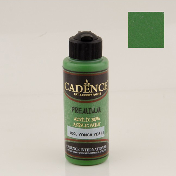 802600 CADENCE ΑΚΡΥΛΙΚΌ ΧΡΏΜΑ PREMIUM 120 ML. - ΤΡΙΦΎΛΛΙ ΠΡΆΣΙΝΟ 8026 - Εικόνα 1