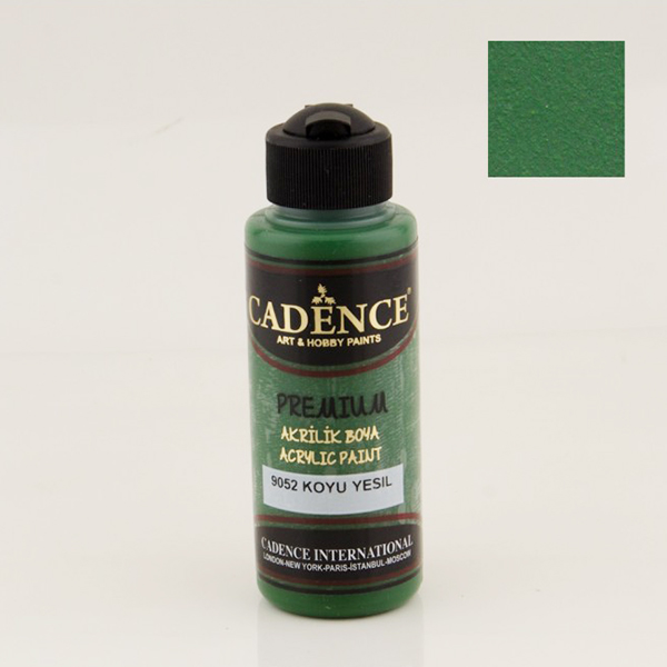905201 CADENCE ΑΚΡΥΛΙΚΌ ΧΡΏΜΑ PREMIUM 120 ML. - ΣΚΟΎΡΟ ΠΡΆΣΙΝΟ 9052 - Εικόνα 1