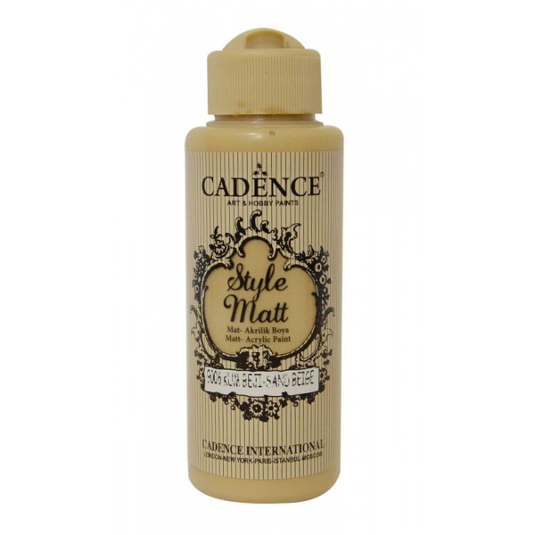 900601 CADENCE ΑΚΡΥΛΙΚΌ ΧΡΏΜΑ ΜΑΤ 120 ML. - ΜΠΕΖ ΆΜΜΟΥ 9006 - Εικόνα 1