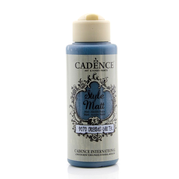 907001 CADENCE ΑΚΡΥΛΙΚΌ ΧΡΏΜΑ ΜΑΤ 120 ML. - ΣΚΟΎΡΟ TEAL 9070 - Εικόνα 1