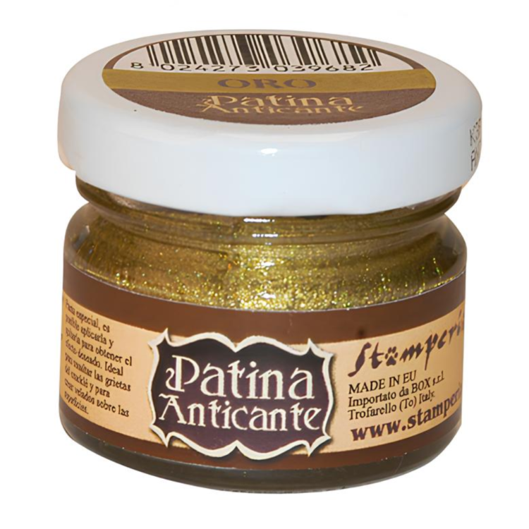 STAMPERIA PATINA ANTICANTE 20 ML - ΠΑΛΑΙΑ ΠΑΤΙΝΑ ΧΡΥΣΗ - Εικόνα 1