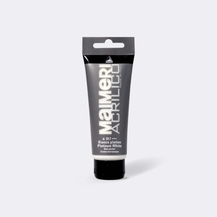 017 MAIMERI ΑΚΡΥΛΙΚΌ ΧΡΏΜΑ ACRILICO 75 ML. - ΛΕΥΚΌΣ ΠΛΑΤΊΝΑΣ - Εικόνα 1