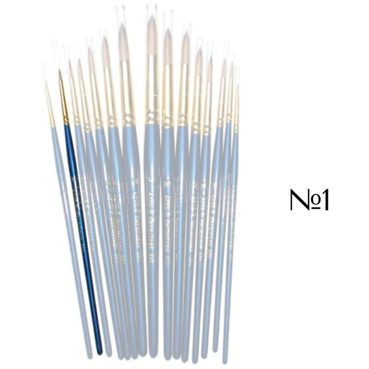 231001 HERMITAGE BRUSH ΣΥΝΘΕΤΙΚΟ ΣΤΡΟΓΓΥΛΟ No. 1 - Εικόνα 1