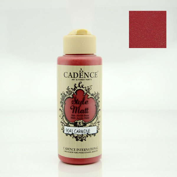 904100 CADENCE ΑΚΡΥΛΙΚΌ ΧΡΏΜΑ ΜΑΤ 120 ML. - ΚΑΡΜΊΝΙΟ 9041 - Εικόνα 1