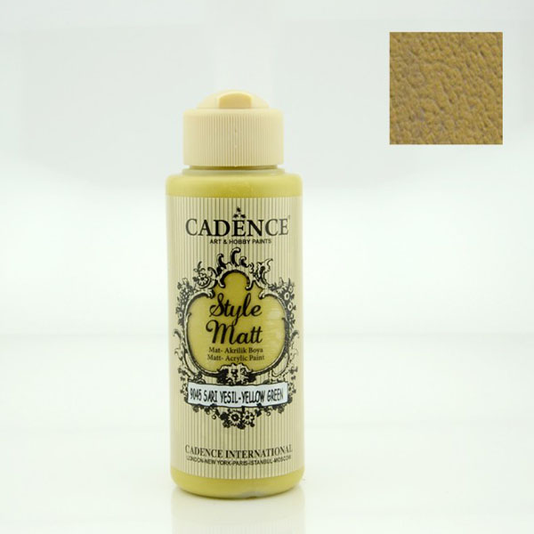 904500 CADENCE ΑΚΡΥΛΙΚΌ ΧΡΏΜΑ ΜΑΤ 120 ML. - ΚΊΤΡΙΝΟ ΠΡΆΣΙΝΟ 9045 - Εικόνα 1