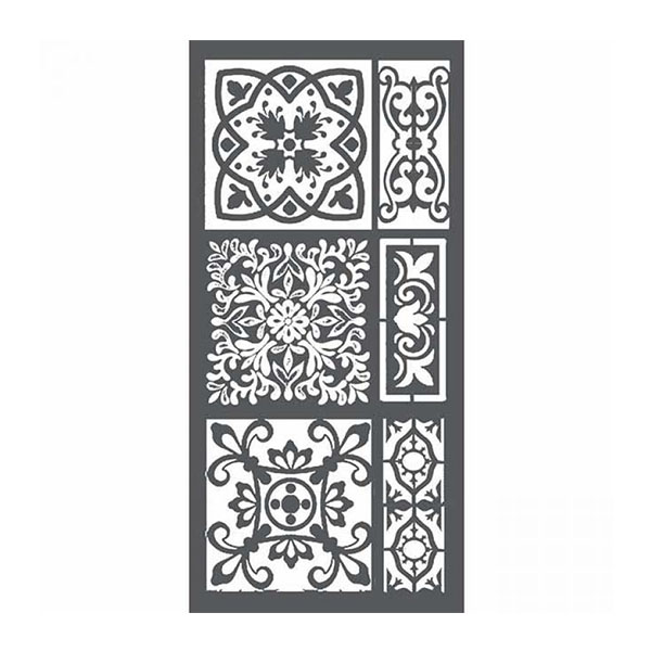 201225 STAMPERIA ART ΠΛΑΚΊΔΙΑ MEDIA STENCIL - ΜΟΤΊΒΟ 12X25CM - KSTDL20 - Εικόνα 1