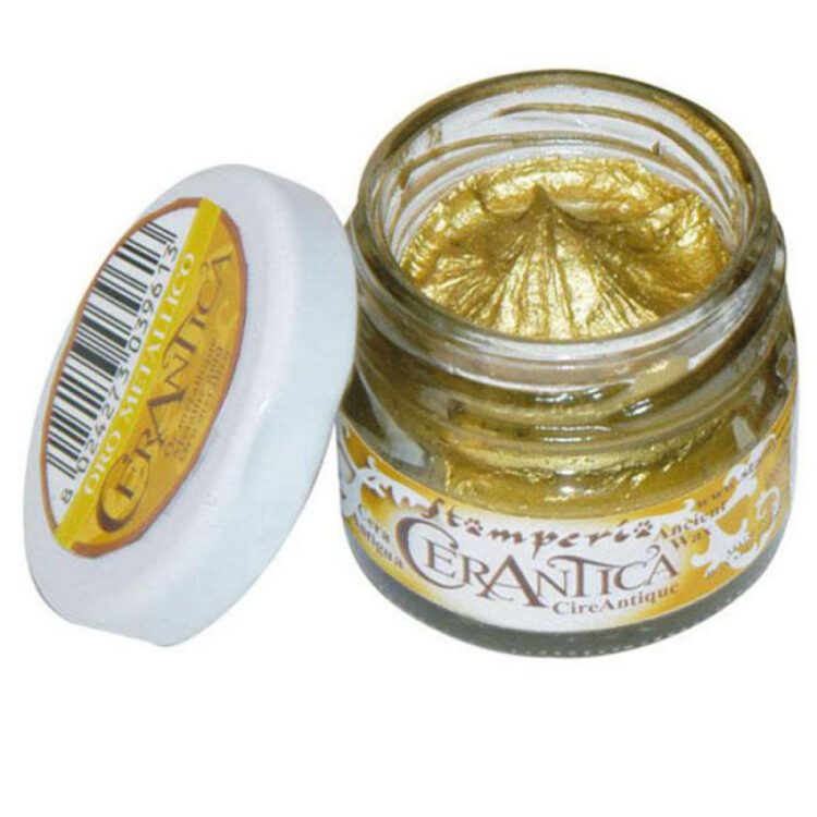 316012 2 STAMPERIA CERANTICA 20 ML - ΜΕΤΑΛΛΙΚΉ ΧΡΥΣΉ ΚΗΡΑΛΟΙΦΉ - Εικόνα 1