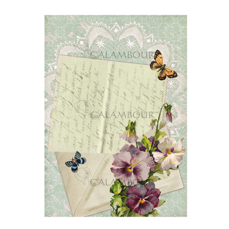 ΧΑΡΤΙ CALAMBOUR DECOUPAGE A4 - TT 010 - Εικόνα 1