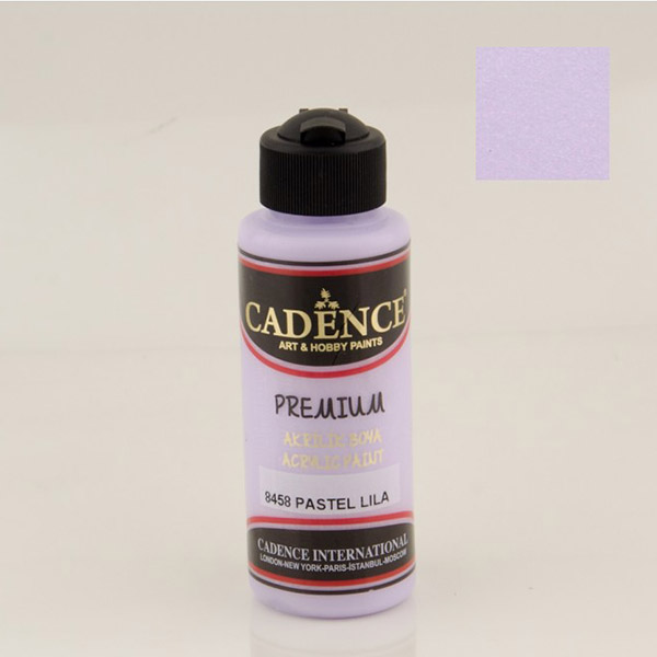 845800 CADENCE ΑΚΡΥΛΙΚΌ ΧΡΏΜΑ PREMIUM 120 ML. - ΠΑΣΤΈΛ ΛΙΛΆ 8458 - Εικόνα 1