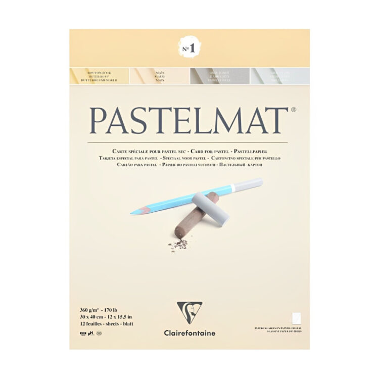 960180-1000x1000 CLAIREFONTAINE SKETCHBOOK PASTELMAT, 30/40, 12 L.300 G., No1 - Εικόνα 1
