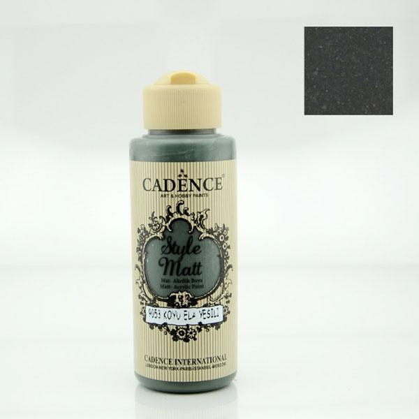 905300 CADENCE ACRYLIC PAINT STYLE MATT 120ML - ΠΡΑΣΙΝΟ ΣΚΟΥΡΟ ΦΟΥΝΤΟΥΚΙ 9053 - Εικόνα 1