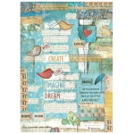 STAMPERIA PATCHWORK DECOUPAGE ΡΙΖΌΧΑΡΤΟ A4 - DFSA4333
