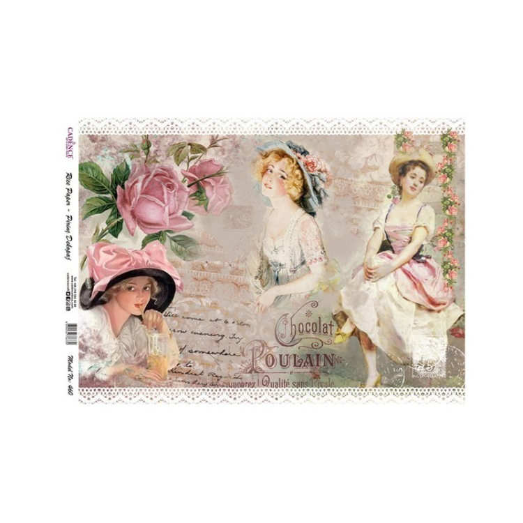 147460-142186 ΡΥΖΙΛΟΧΑΡΤΟ CADENCE DECOUPAGE A4 - 460 - Εικόνα 1