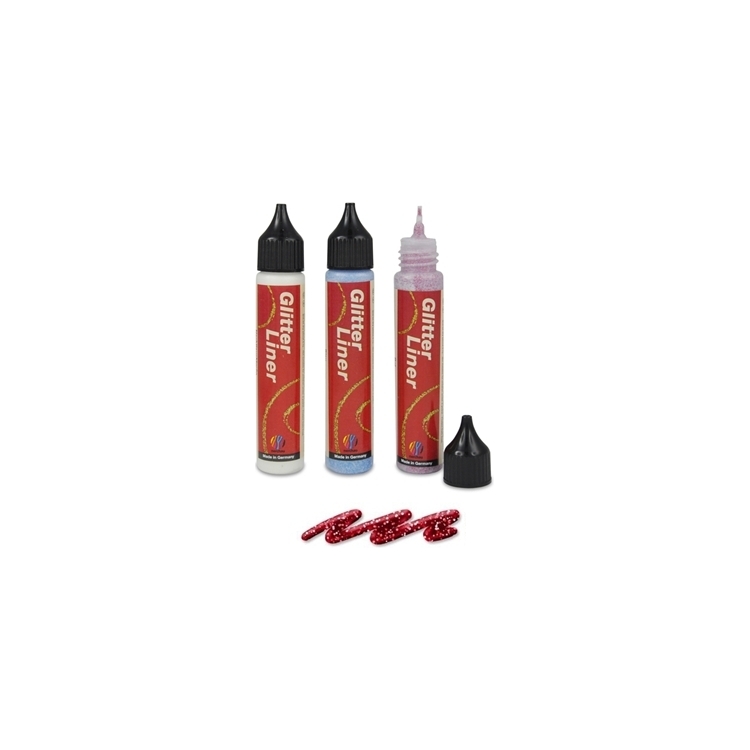 NERCHAU GLITTER LINER 28 ML - ΚΟΚΚΙΝΟ - Εικόνα 2