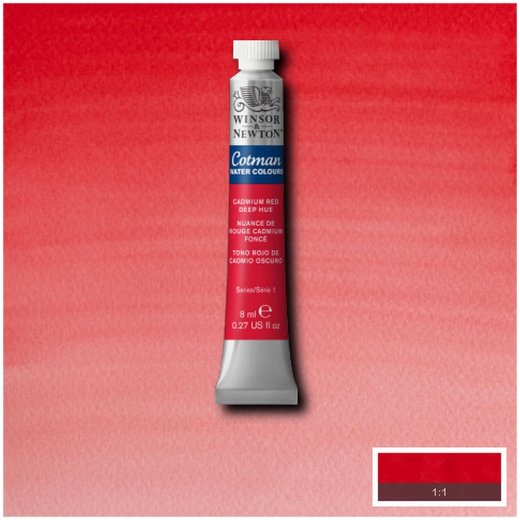 W&N ΒΑΦΉ ΑΚΟΥΑΡΈΛΑΣ COTMAN 8 ML. - ΚΆΔΜΙΟ ΚΌΚΚΙΝΟ ΣΚΟΎΡΟ - Εικόνα 2