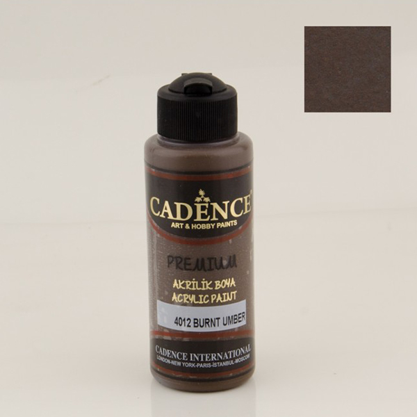 401202 CADENCE ΑΚΡΥΛΙΚΌ ΧΡΏΜΑ PREMIUM 120 ML. - ΚΑΜΈΝΟ UMBER 4012 - Εικόνα 1