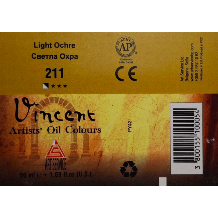 ΛΑΔΟΜΠΟΓΙΆ VINCENT 50 ML. - ΕΛΑΦΡΙΆ ΏΧΡΑ - Εικόνα 2