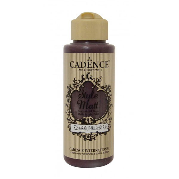 902501 CADENCE ΑΚΡΥΛΙΚΟ ΧΡΩΜΑ ΜΑΤ 120 ML - MULBERRY PURPLE 9025 - Εικόνα 1
