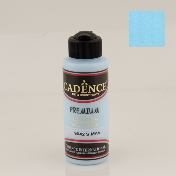 904200 CADENCE ΑΚΡΥΛΙΚΌ ΧΡΏΜΑ PREMIUM 120 ML. - ΜΠΛΕ ΟΥΡΑΝΟΎ 9042 - Εικόνα 1
